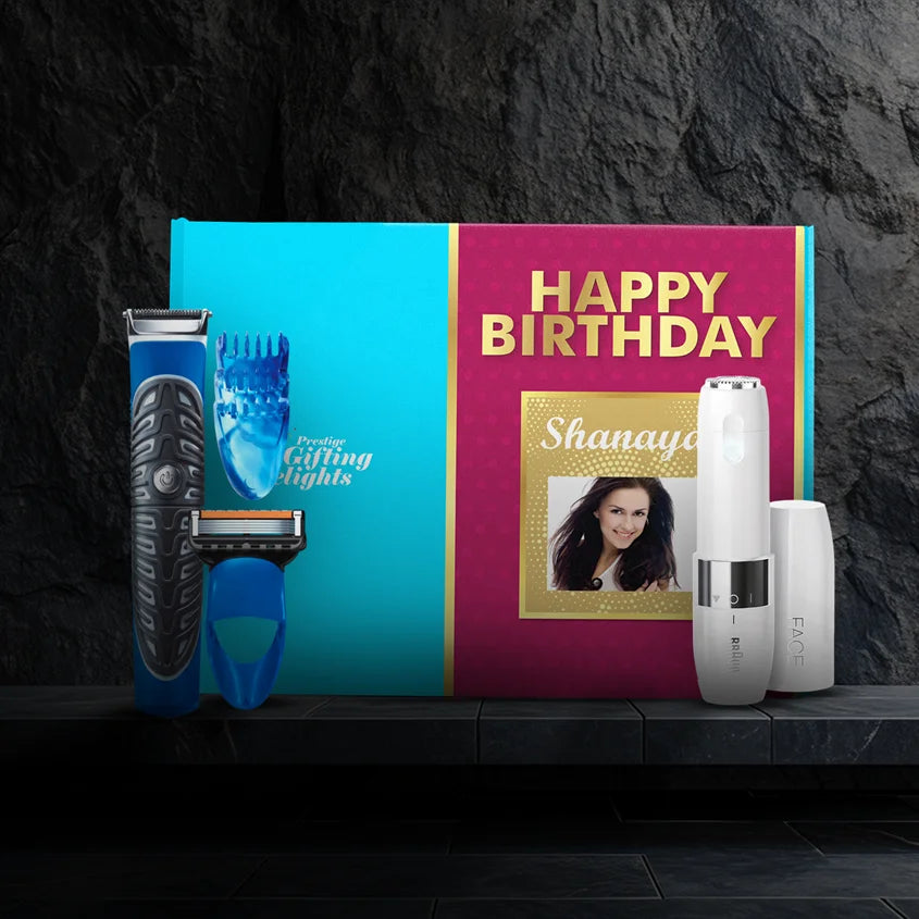 Gillette & Braun Trimmers Birthday Gift Set