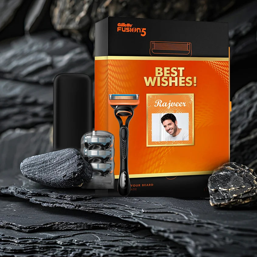 Gillette Fusion Premium Best Wishes Gift Pack for Men