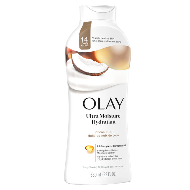 Olay Ultra Moisture Body Wash with Coconut Oil, 22 fl oz/650ml