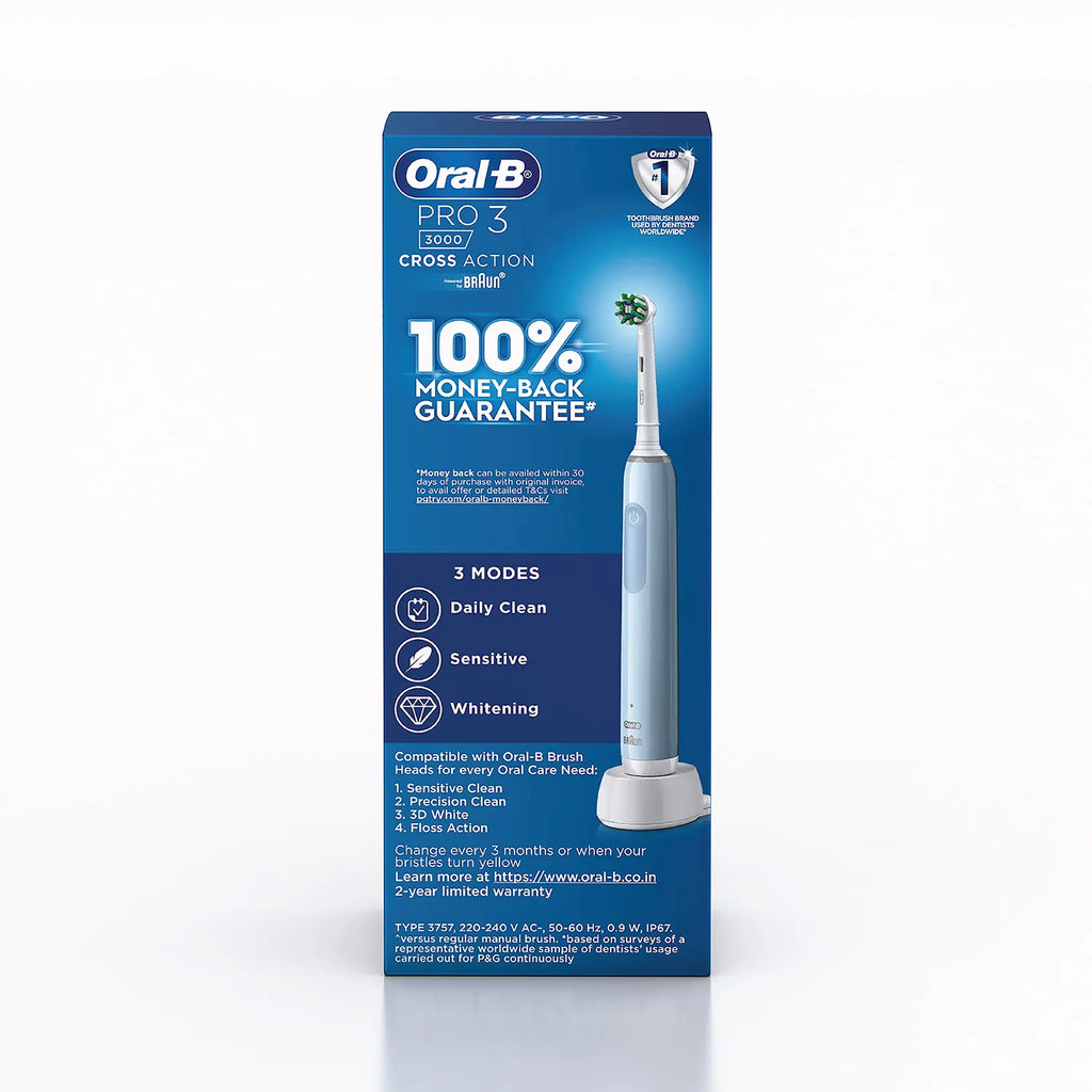 Oral B Pro 3 Electric Toothbrush with Triple Pressure Control