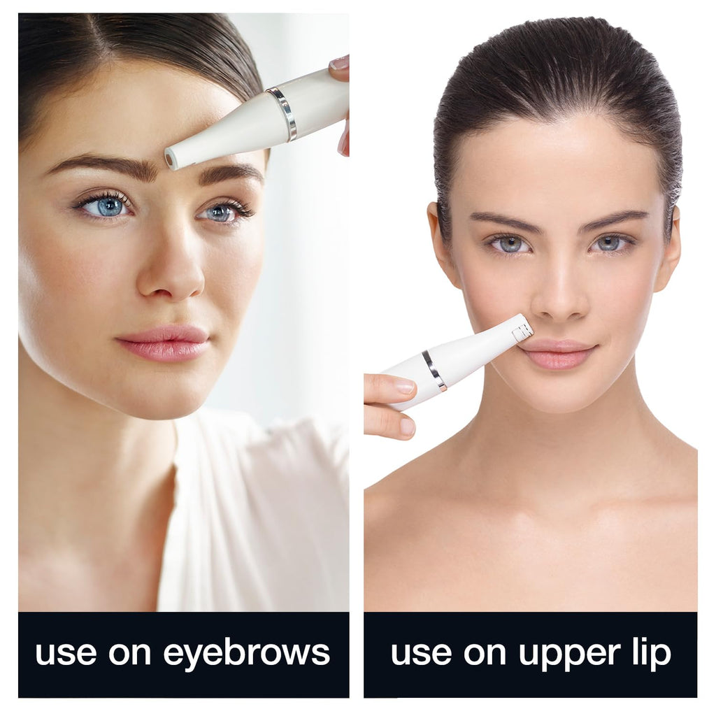 Braun Face 810 Mini Facial Epilator for Women, Cleansing Brush with Micro-Oscillations