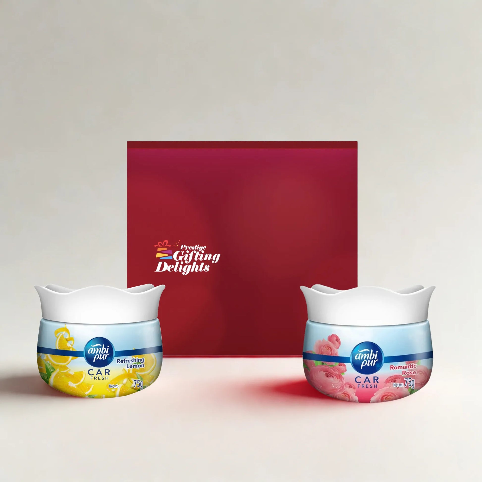 AmbiPur Romantic Citrus Car Gel Duo Pack