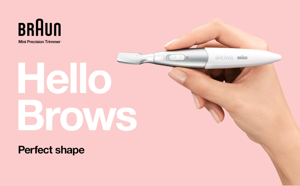 Braun Mini Unisex Precision Eyebrow Trimmer Fg1106, Corded Electric