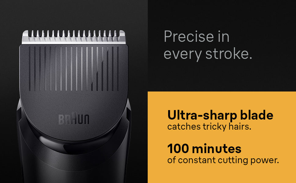 Braun BT5410 Beard Trimmer for Men, Lifetime Sharp Blades