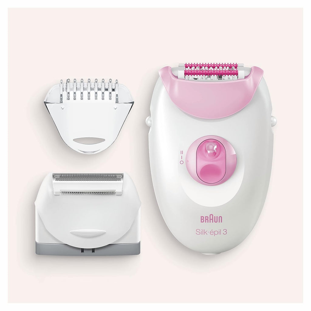 Braun Silk-Epil 3-031 Epilator for Women, Long-Lasting Hair Removal