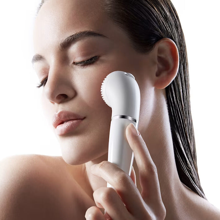 Braun Face 810 Mini Facial Epilator for Women, Cleansing Brush with Micro-Oscillations