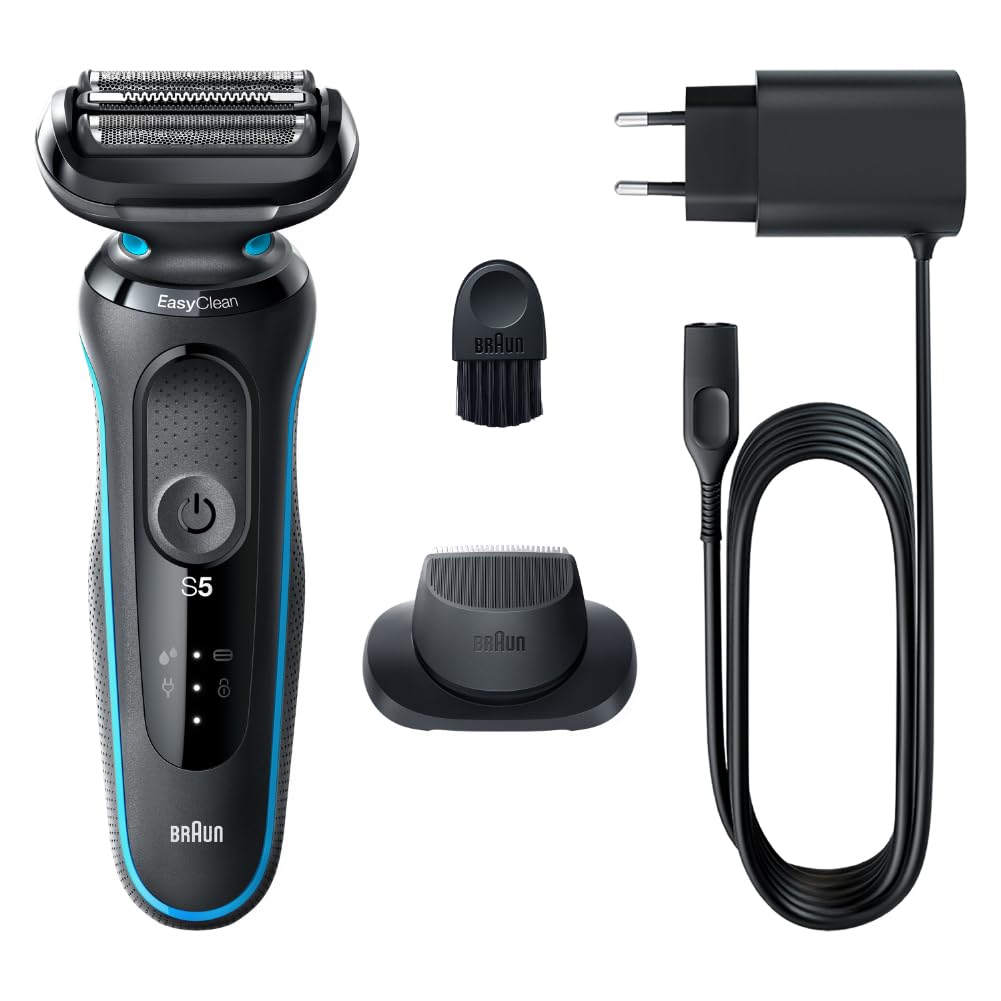 Braun Series 5 Electric Shaver, SensoFlex Technology, Auto Sense for Sensitive Skin