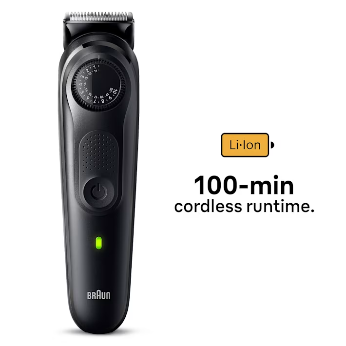 Braun Beard Trimmer 5, BT5420, Beard Trimmer for Men