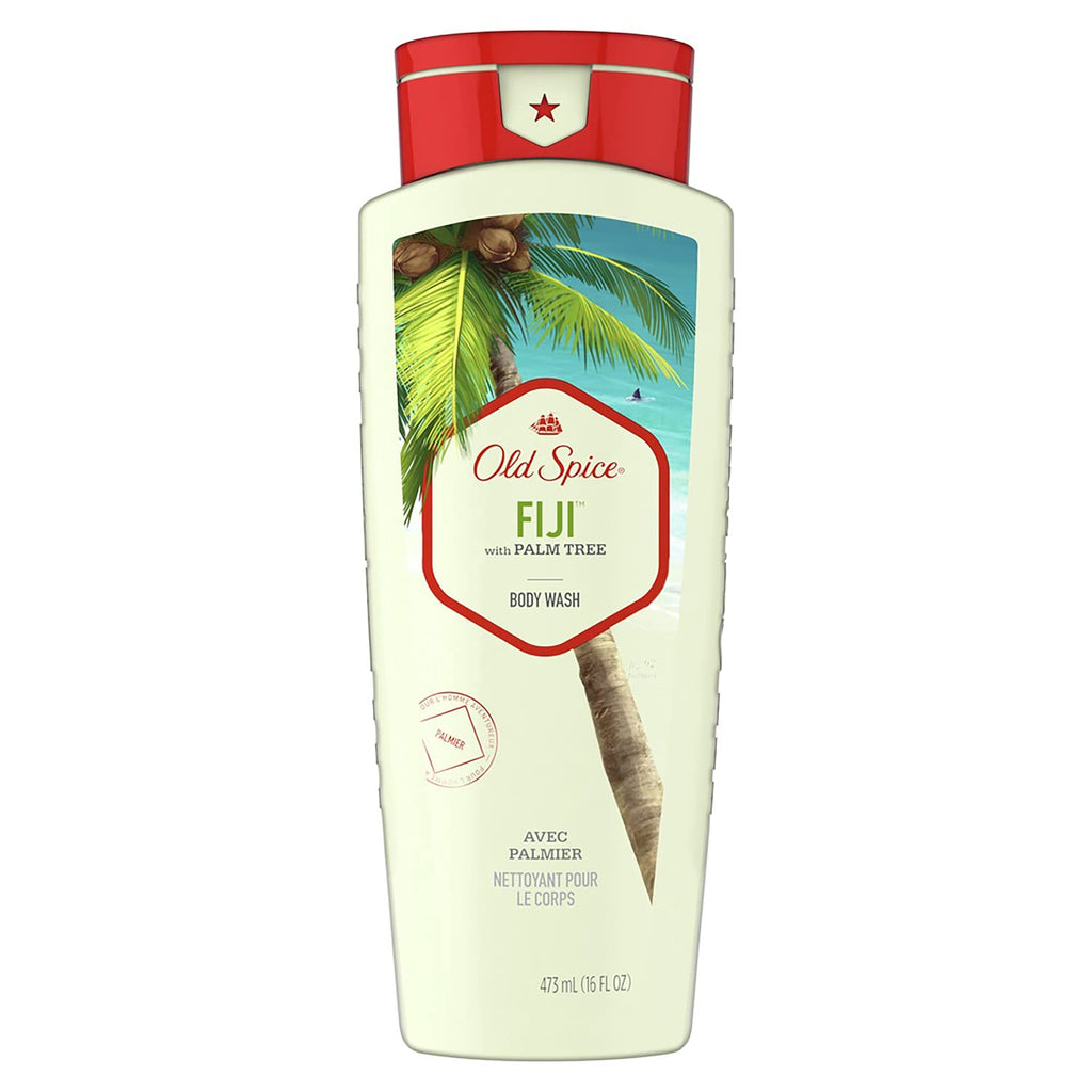 Old Spice Fresher Fiji Scent Body Wash For Men, 16fl oz/473ml
