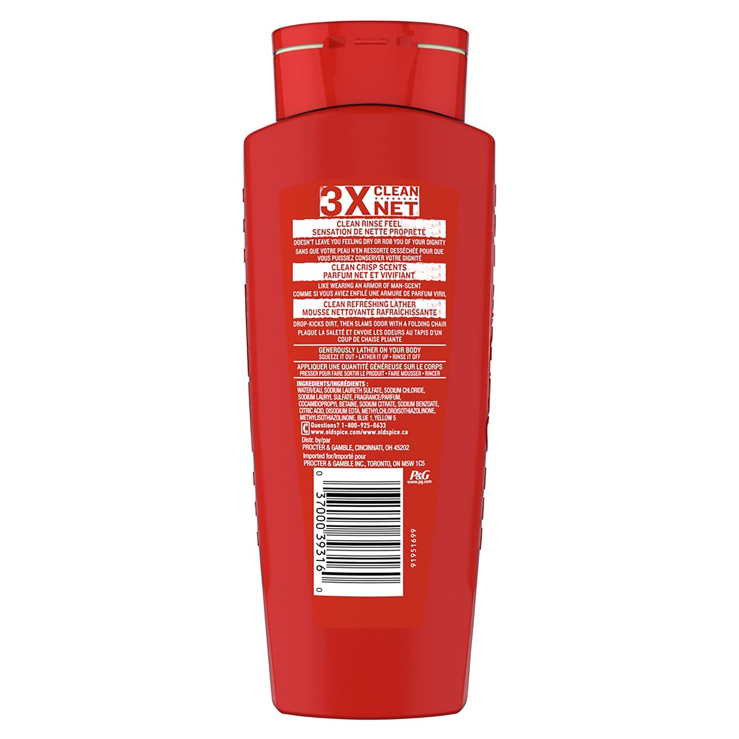 Old Spice High Endurance Pure Sport Scent Body Wash For Men, 18oz/532ml