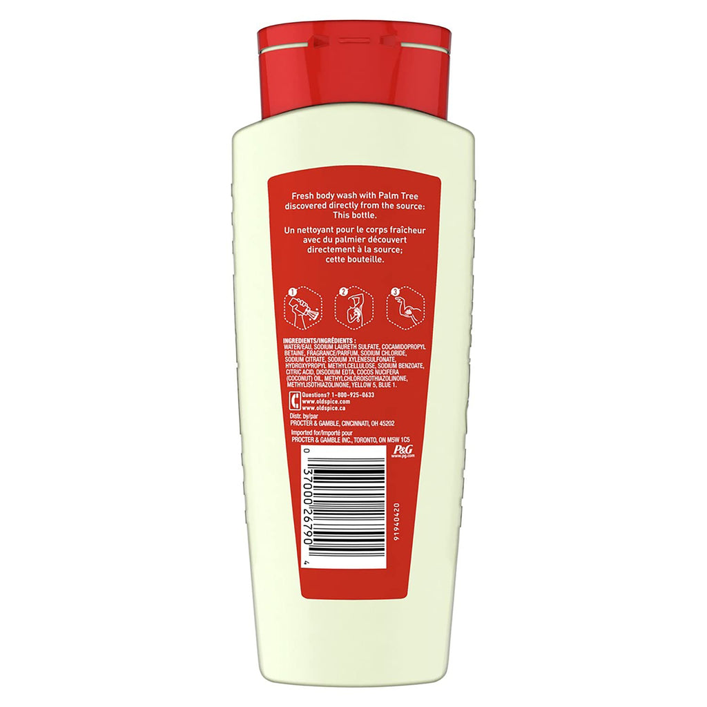Old Spice Fresher Fiji Scent Body Wash For Men, 16fl oz/473ml