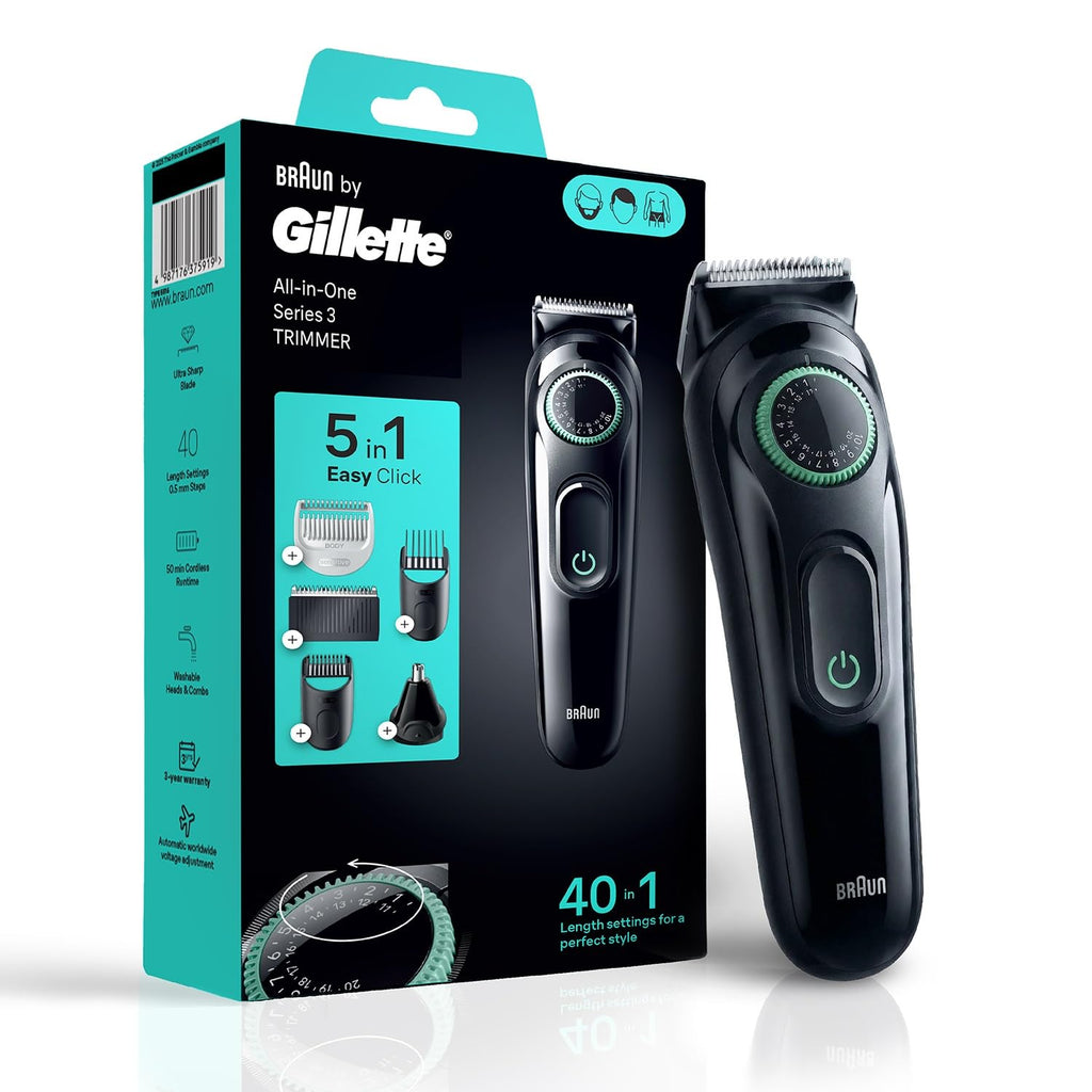 Gillette Series 3 All-in-One Beard & Body Trimmer for Man