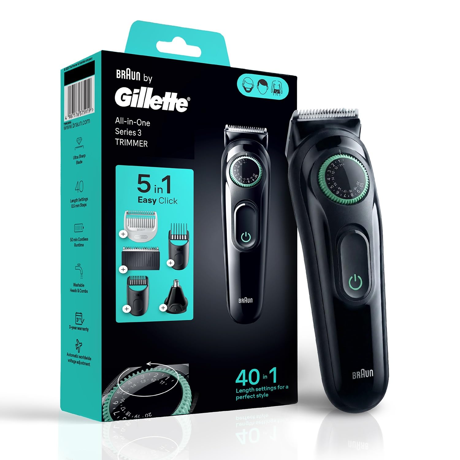 Braun By Gillette AIO 3 The Gentleman Dad Box