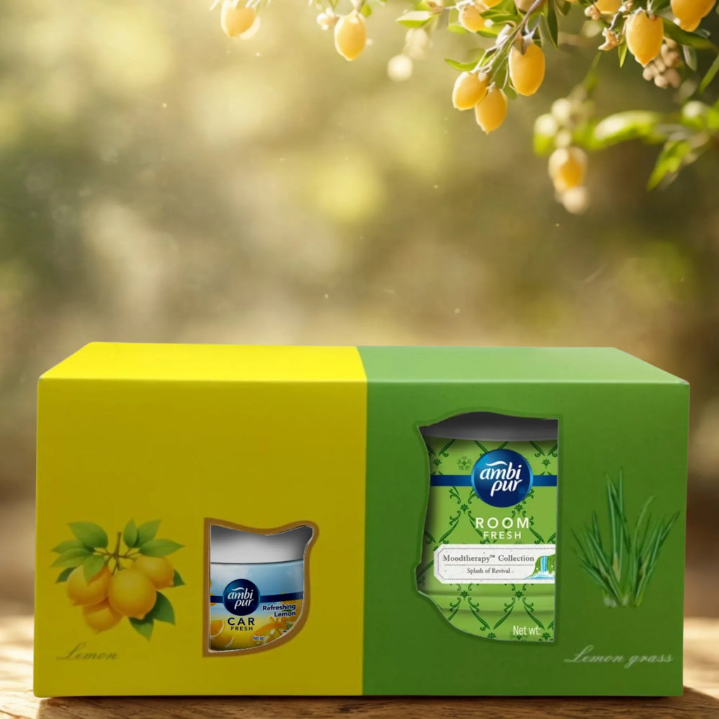 Ambipur FreshDrive & HomeGlow Citrus Duo Gift Pack