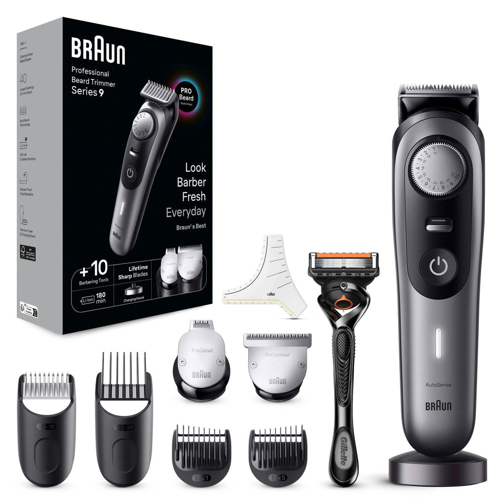 Braun All-in-One Trimmer for Men BT9420, Cordless with 180-Min Runtime