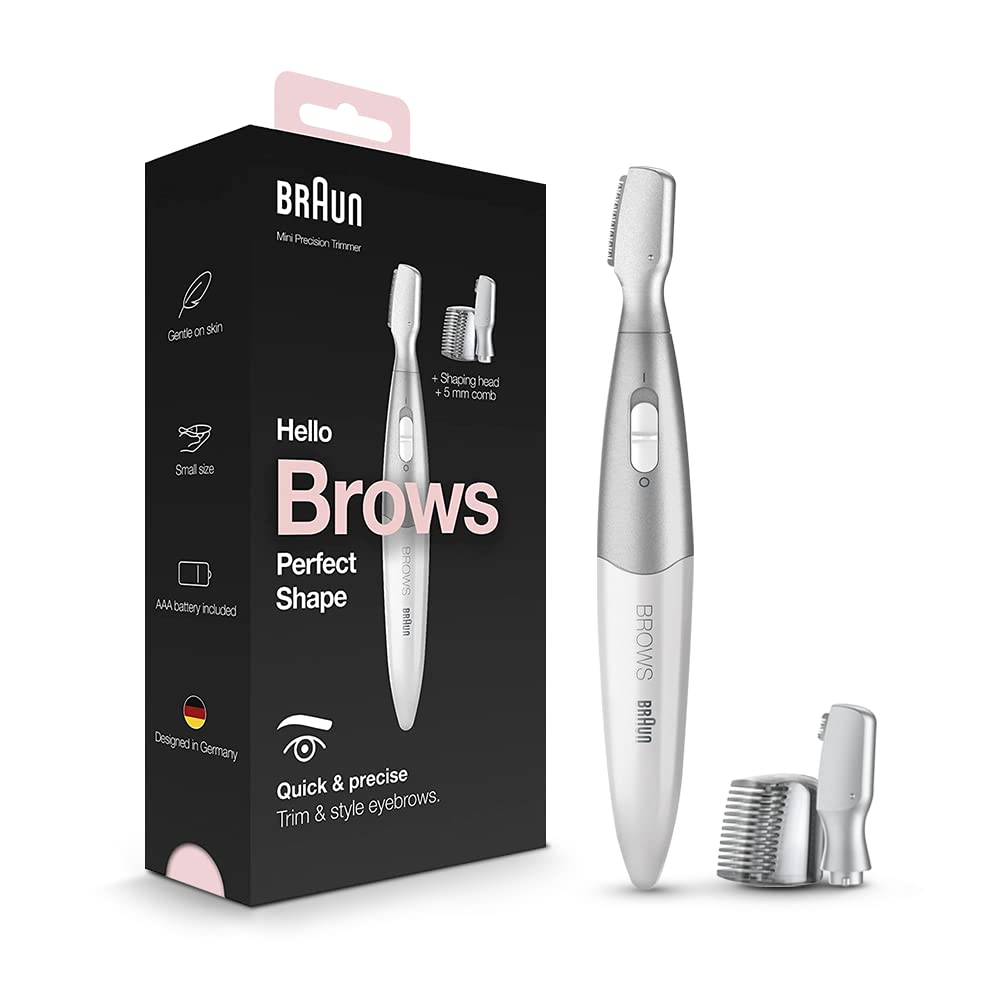 Braun Mini Unisex Precision Eyebrow Trimmer Fg1106, Corded Electric