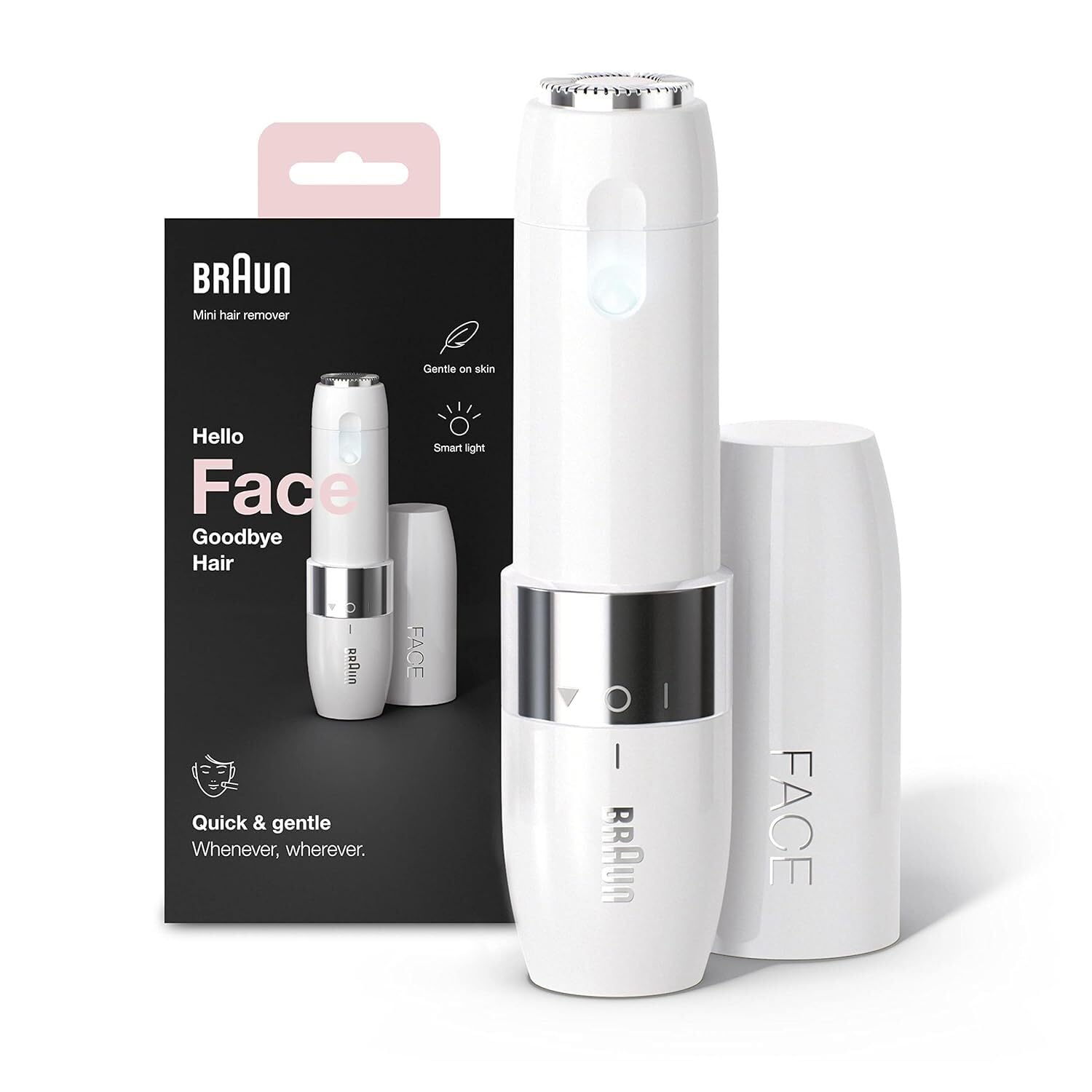 Braun Face Mini Hair Remover FS1000, Electric Facial Hair Remover for Women