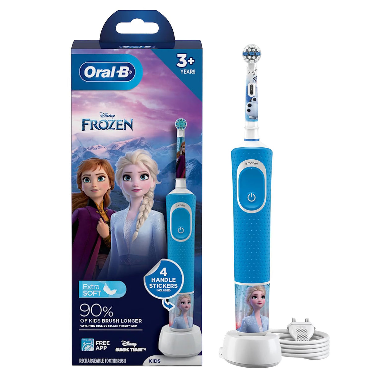 Oral-B Kids Electric Rechargeable Toothbrush Frozen Birthday Gift Pack
