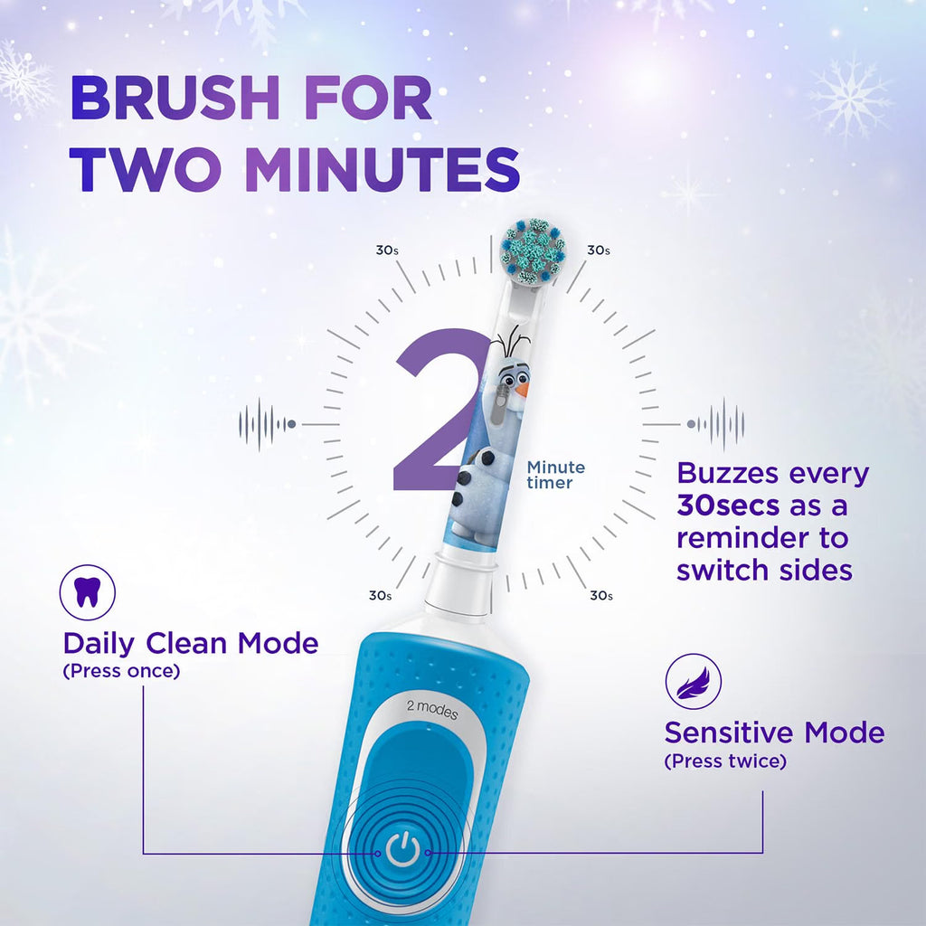 Oral-B Kids Electric Rechargeable Toothbrush Frozen Birthday Gift Pack