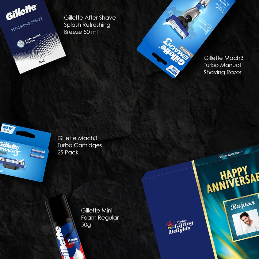 Gillette Mach3 Turbo Anniversary Gift Pack