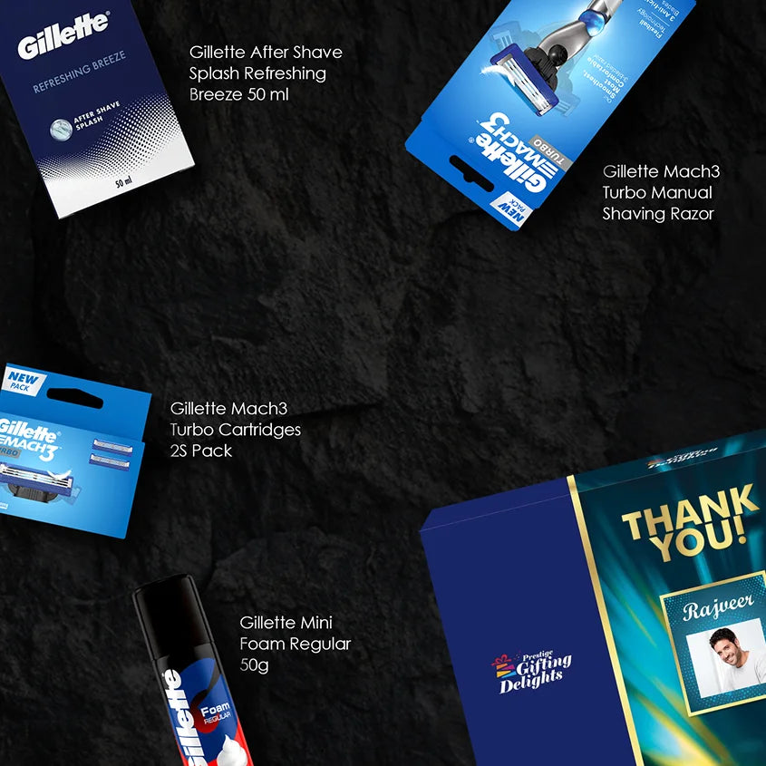 Gillette Mach3 Turbo Thank You Gift Pack