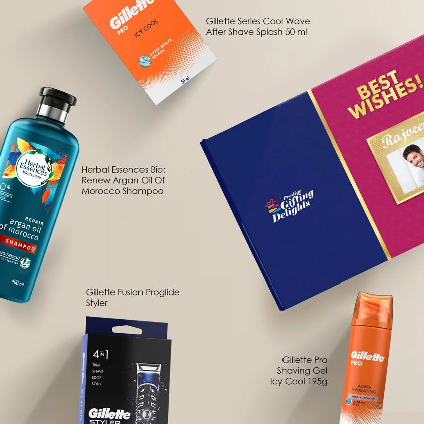 Mens Beard & Hair Premium grooming Best Wishes Gift Pack