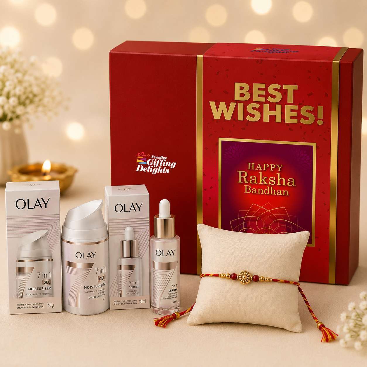 Main Character Glow Rakhi Gift Pack for Sister