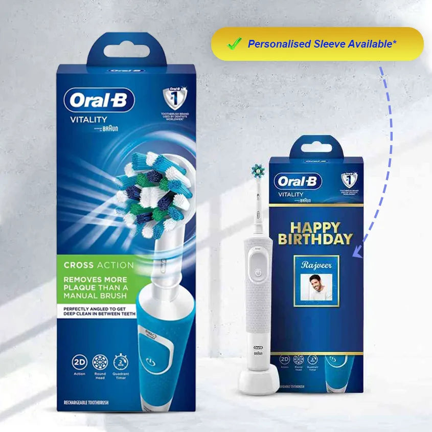 Oral B Vitality White and Clean Electric Rechargeable Toothbrush Thankyou Gift Pack
