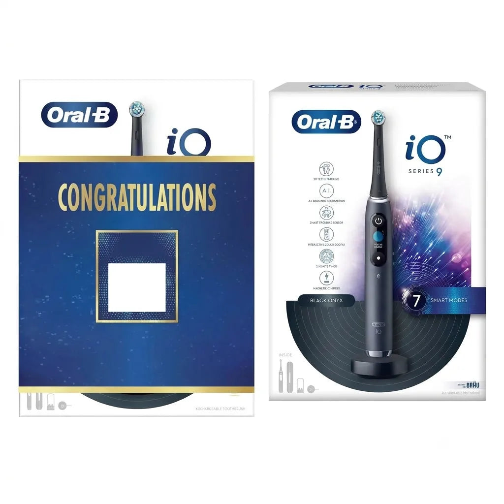 Oral-B iO9 Rechargeable Smart Electric Toothbrush Congratulations Kit