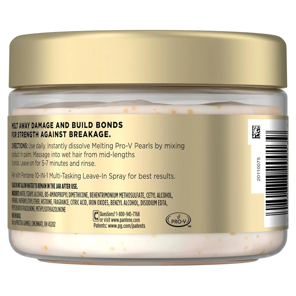 Pantene Miracle Rescue Hair Mask, Intensive Bond Repair with Melting Pro-V Pearls, Melts Away Damage, Builds Bonds, Strengthens Against Damage, Deep Conditioning for Dry Damaged Hair, 10.1 fl oz