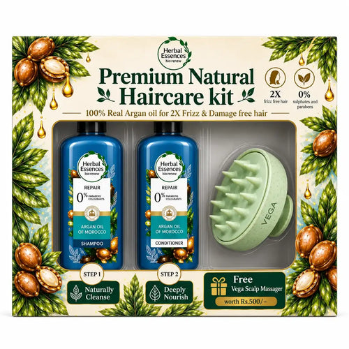 Herbal Essences Hair Spa Treatment Kit | Shampoo & Conditioner with Free Vega Scalp Massager