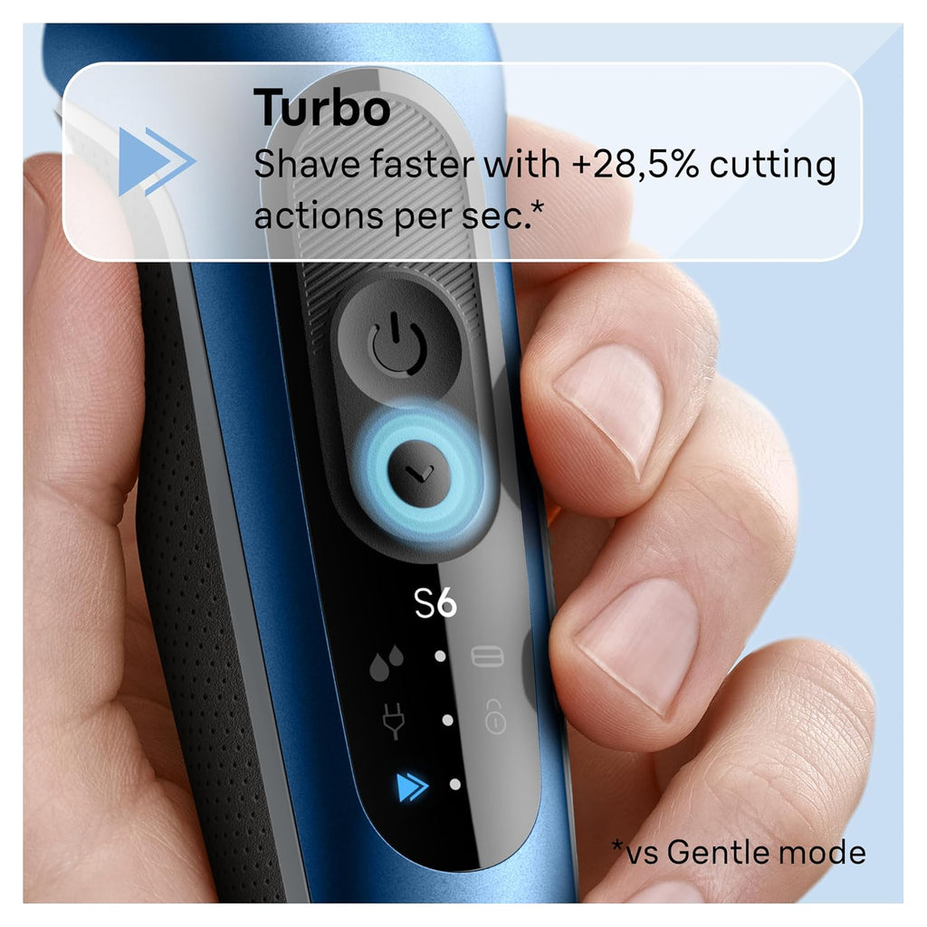 Braun Electric Shaver for Men, Series 6 61-N1000S SensoFlex Wet & Dry Foil Shaver For Men (Grey)