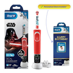 Oral-B Kids Electric Rechargeable Toothbrush Star Wars Birthday Gift Pack