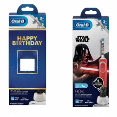 Oral-B Kids Electric Rechargeable Toothbrush Star Wars Birthday Gift Pack