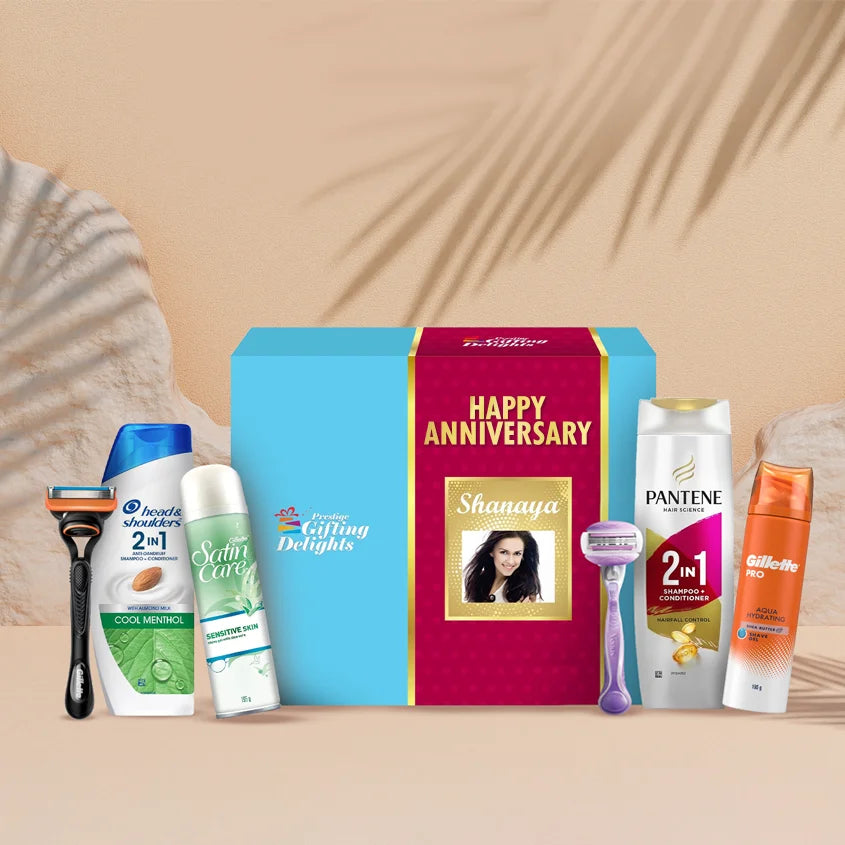 Gillette Venus + Fusion Manual Shaving & Haircare Anniversary Kit For Him And Her