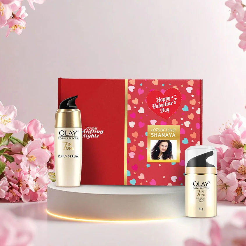 Olay Total Effect Cream + Serum Valentine Kit