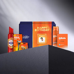 Gillette Fusion Power Razor Complete Shaving Birthday Gift Pack For Men With 4 Cartridge