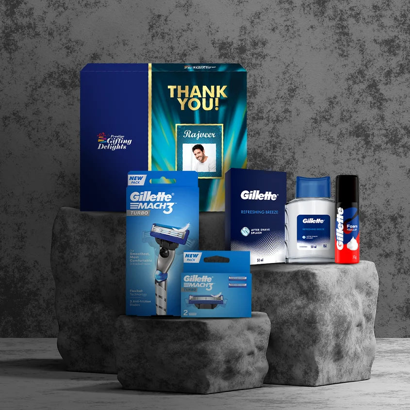 Gillette Mach3 Turbo Thank You Gift Pack
