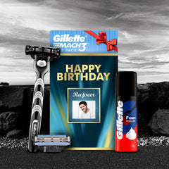 Gillette Mach3 Mini Foam Birthday Gift Pack