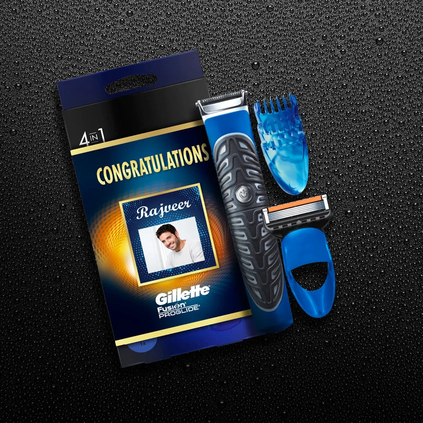 Gillette Fusion Proglide 4-in-1 Styler Congratulations Gift Pack