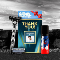 Gillette Mach3 Mini Foam Thank You Gift Pack