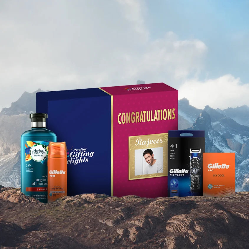 Mens Beard & Hair Premium grooming Congratulations Gift Pack