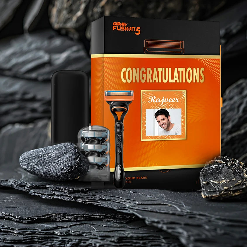 Gillette Fusion Premium Congratulations Gift Pack for Men