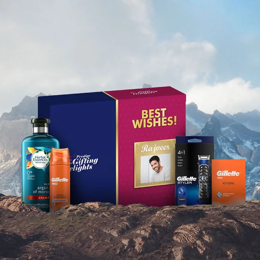Mens Beard & Hair Premium grooming Best Wishes Gift Pack
