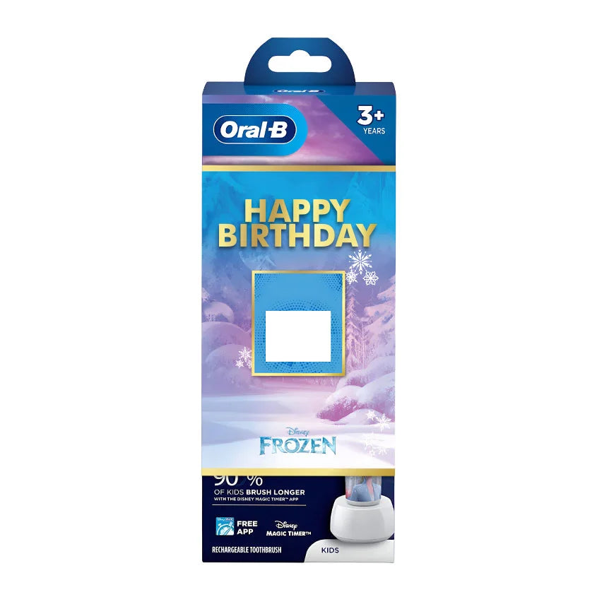Oral-B Kids Electric Rechargeable Toothbrush Frozen Birthday Gift Pack