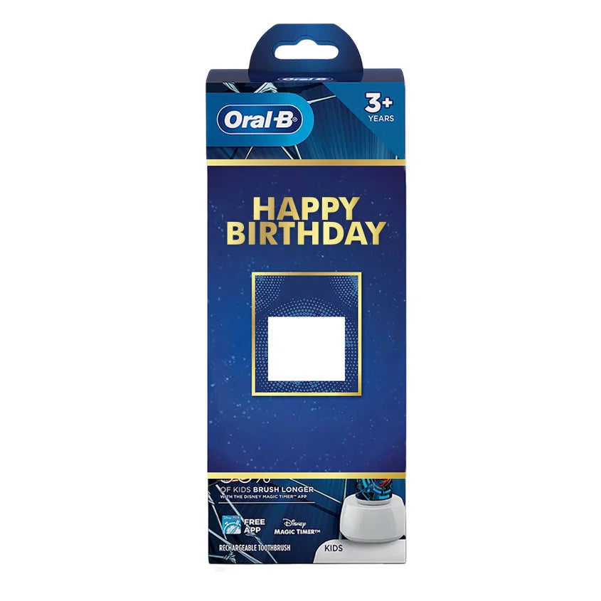 Oral B Kids Electric Rechargeable Toothbrush, Featuring Spiderman Characters Birthday Gift Pack