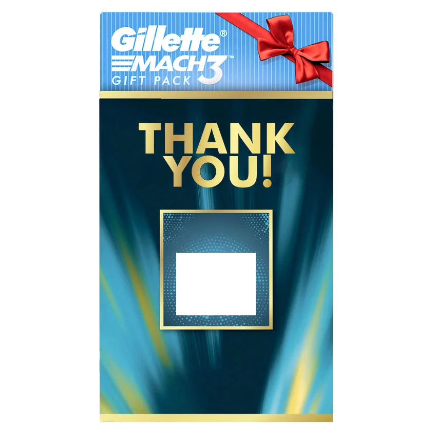 Gillette Mach3 Mini Foam Thank You Gift Pack