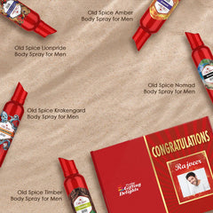 Oldspice Bundle Of 5 Deodrants Congratulations Gift Pack
