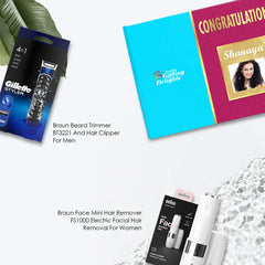 Gillette & Braun Trimmers Congratulations Gift Set