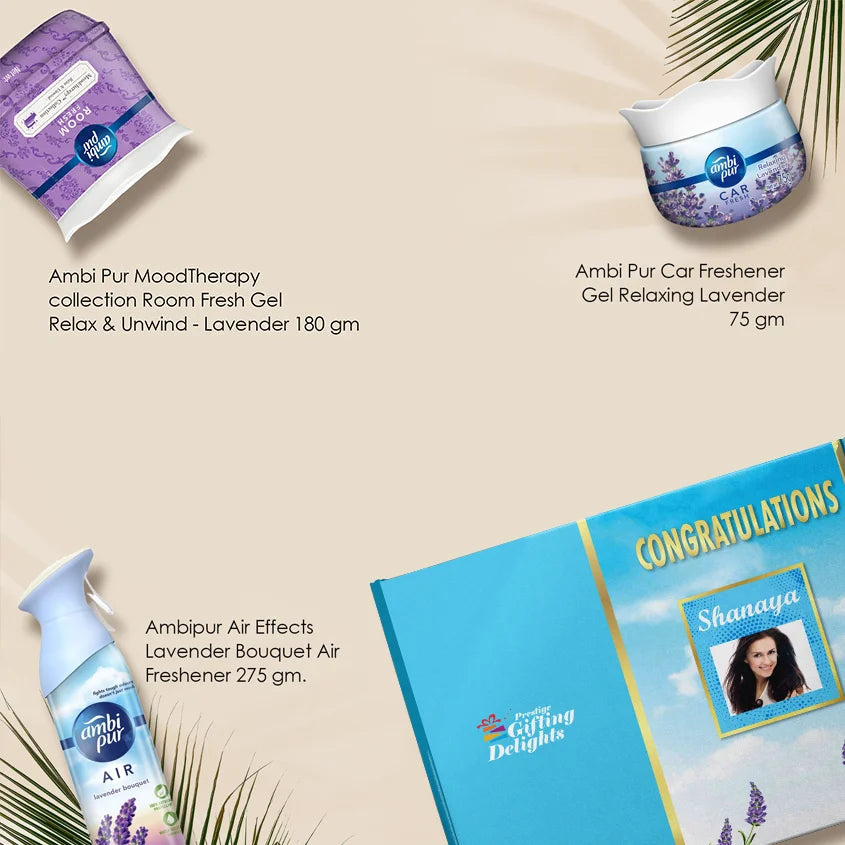Ambipur Lavender Trio Congratulations Gift Pack